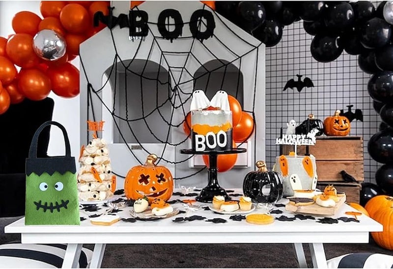 Halloween Pumpkin Tote Bag Multipurpose Portable Candy Storage Bucket For Party - Image 2
